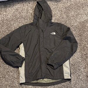 The North Face Men's Gray Venture Full Zip Hyvent Lined Hooded